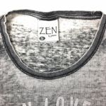 zen distressed light thermal pullover Photo 2