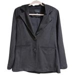 Stoosh 🖤  Women’s Black Faux Suede Blazer Size Medium – Classic Tailored Fit Photo 0