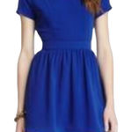 Fifty Street Royal Blue Open-Back Fit & Flare Mini Dress Size Small Photo 0