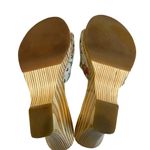 MIA  Jazzy Leather Wood Platform Sandals, Sz 8 Photo 13