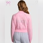 PINK - Victoria's Secret PINK x LoveShackfancy reissued full-zip pink rhinestone bling sweatshirt NWT XS Photo 1