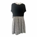 Karl Lagerfeld Paris Black & White Collared Tweed Dress – Size 8 – NWT Photo 6