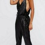 Free People  Black Sequin Jumpsuit Photo 0