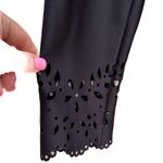 Allen B.Laser Cut Scuba Classic
Evening Dress ABS Black Size XL Photo 4