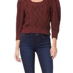 joe's jeans Joe’s Jeans The Ara Sweater size Large Brown Cotton Wool Chunky Knit Square Neck Photo 0