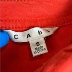 CAbi Woman’s Coral Lobster Taylor Utility Ruffle Back Button Jacket Size Small Photo 2