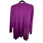 Cyrus Evolution By  Sweater Cardigan Open Front Burgundy Red Waffle Plus 2X Photo 3