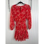 Flying Tomato  Women's Balloon Long Sleeve Floral Print Chiffon Dress Size XS Photo 3