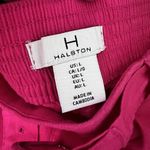 H by Halston NWT  Culottes LINEN Pants LARGE Wide Leg Hot Pink Belt W/Ring Buckle Photo 6