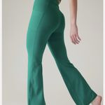 Athleta  Salutation Stash Flare Pants Emerald Green Photo 1