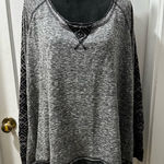 Maurice's Gray Oversized Long Sleeve Top in 4 Photo 0