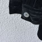 Kathy Ireland  Corduroy Shirt Jacket Women's M Oversized Black Button Up Shacket Photo 4