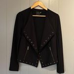 Lysse  Black Studded Open Blazer Size Small Photo 0