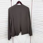 Eileen Fisher Vintage Textured Open Front Cardigan Blazer Jacket Brown XL Photo 7