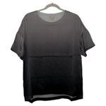 Badgley Mischka  Ombre Grey Loungewear Silk top (Size Medium) Photo 0