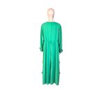 Boohoo  Green Ruffle Long Sleeve Maxi Dress Photo 5
