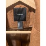 Forever 21 Womens Fall  Minimalist Tan Dress Coat Jacket M  Photo 7