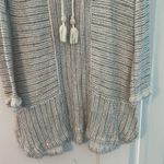Calypso St. Barth  scoop neck medium Striped Knit Sweater Tassel Tie tunic dress Photo 1