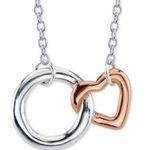 Unwritten Best Friends Circle Heart Pendant Necklace Photo 1