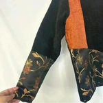 Freestyle Blazer Coat Embroidery Patchwork Tapestry Beaded Grannycore Size Small Black Photo 6