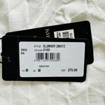 Emporio Armani White Sweater Size Medium Chevron Texture Crewneck Cotton Summer Photo 5