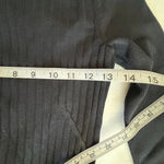 Topshop  Long Sleeve Lace-Up Back Ribbed sweater Mini skater Dress US 4 black Photo 9