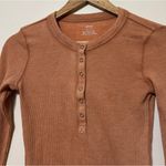 Aerie  Long Sleeve Henley Top Size XS Waffle Knit Photo 2