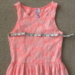 Alya Hot Pink and White Lacy Fit and Flare Pastel Brunch Dress Size Small EUC Photo 6