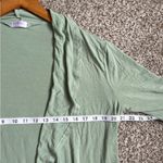 🦋 Blue Time Mint Green Mid Sleeve Ruffle Cardigan Lightweight Spring XL Photo 4