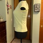 Esprit Espirit Y2K vintage yellow green short sleeve t-shirt mesh overlay size M Photo 3