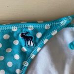 Abercrombie & Fitch Y2k NWT blue polka dot side tie low rise bikini bottoms Photo 4