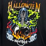 Hard Rock Cafe Hard rock universal studios 2023 grim reaper Halloween glow women’s shirt S NWOT Photo 2