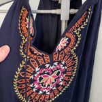 THML  by Anthropologie size small blue tank dress‎ embroidered Photo 1
