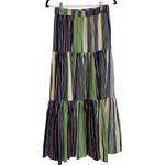 Tory Burch Field Day Stripe cotton Peasant skirt Nwt size small $398 Photo 2