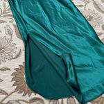 California Dynasty Vintage Slip Dress Nightgown Emerald Gold Lace USA M Medium Photo 4