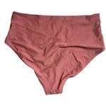 Old Navy  Women's High-Waisted Bikini Bottom - Rust and Cream Photo 1