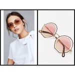 Chloé 💕CHLOE💕 Tally Scalloped Sunglasses CE147S 257 ~ Havana Sand Graduated Rose NWT Photo 2