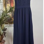 Kate & Mallory Kate & Malory Maxi Gown Small Blue Beach Party Night Bridesmaid Evening Formal Photo 2
