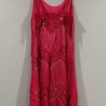 Lulus Shake It Off Fringe Mini Dress Pink Small S Photo 3