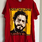 Post Malone Tee Red Size M Photo 0