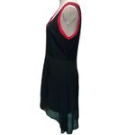 Nicole by Nicole Miller High Low Tank Dress Size 12 Black Red Sleeveless Photo 4