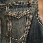 Elie Tahari  stressed denim jacket - sleeveless - Size M- Hard to find Photo 9