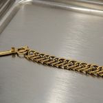 Vtg Braided Cable Chain Bracelet Womens 8” Gold Tone Textured Fashion Jewelry Photo 5