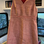 White House | Black Market Women's Coral Tweed Shift Dress Size 10 Photo 0