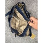 Michael Kors Haley Large Navy Blue Leather Satchel Handbag Women's Bag Photo 13