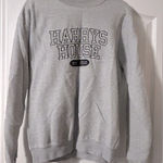 Harry Styles Embroidered Varsity Crewneck Gray Size M Photo 0