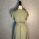 Chic Sage Striped High Low Dress Size XS Green Photo 8