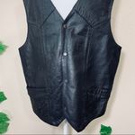FMC Mens Carbine Traditional Leather Vest Size 48 Black Photo 3