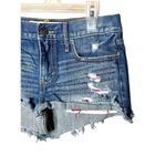 Abercrombie & Fitch Abercrombie & Fitch Y2K Flag Peekaboo Pocket Denim Shorts S 0/25 Photo 1