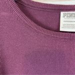 PINK - Victoria's Secret NWOT PINK Purple/Plum Waffle Long Sleeve T-shirt Warm Shirt Size Extra S… Photo 5
